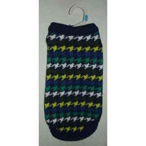 Top Paw Dog Sweater (lot of 4)Size Small navy blue houndstooth green yellow gray